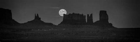 Moonrise Monochrome Monument Valley  David Hannon Flickr