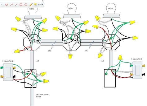 The lights i'm needing powered are near the middle of the house and the other two switches are at the opposite end of the house at the top and bottom of a staircase. DIAGRAM Wiring Diagram Multiple Lights 3 Way Switch FULL Version HD Quality Way Switch ...