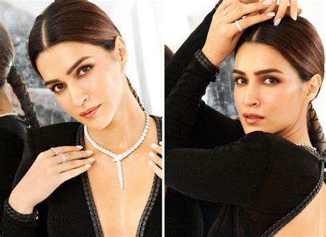 Kriti Sanon Steals The Spotlight In Black Backless Dress With A Plunging Neckline Worth Rs 754