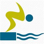 Swimming Person Sport Icon Swimmer Pool Account
