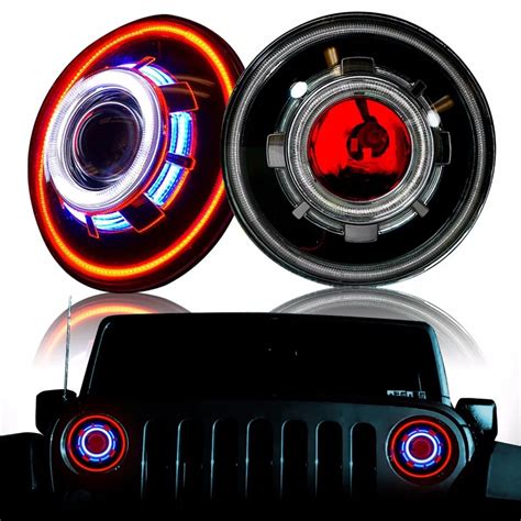 Newest 1pair Newest 7 Inch 35w Round Led 7 Hid Headlight For Jeep