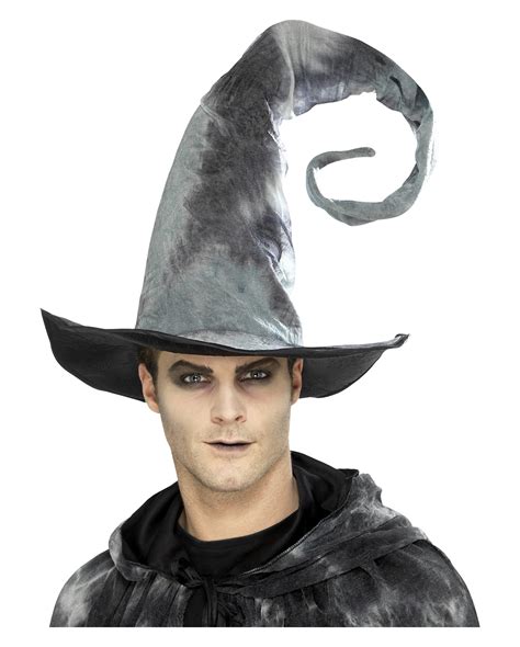 Gray Witch Hat Deluxe For Gothic Halloween Costume Karneval Universe
