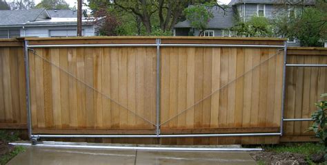 A sturdy wood material is important to. Cantilever Gates vs Sliding Gates | Pacific Fence & Wire Co.