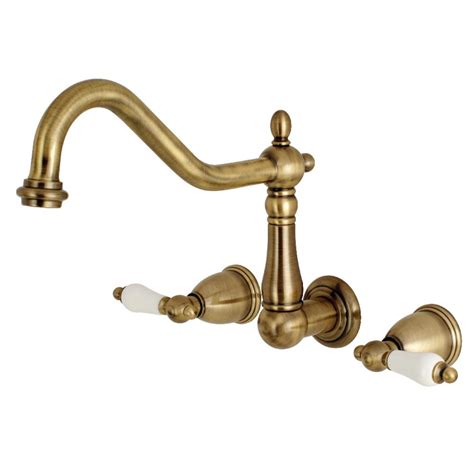 100% of buyers enjoyed this product! Kingston Brass Heritage 2-Handle Wall-Mount Standard ...
