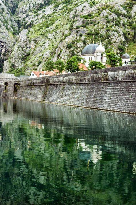 Fortress Of Old Town Kotor Montenegro Landmark Stock Image Image Of
