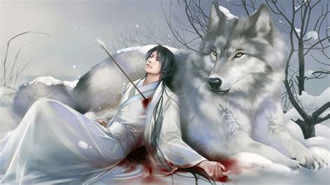 Get notified when my alpha white wolf is updated. Wallpaper : white, anime, wolf, sketch, fictional ...