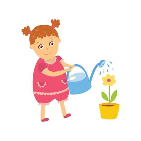 Girl Pouring Water Illustrations Royalty Free Vector Graphics And Clip
