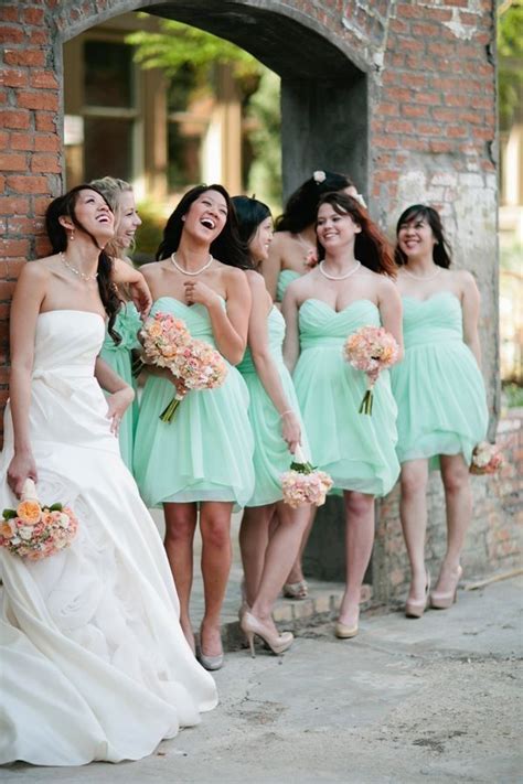 Mint Green Mint Green Bridesmaid Dresses Chiffon Bridesmaid Wedding