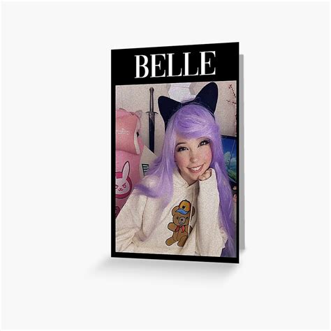 Belle Delphine Fans Greeting Card For Sale By Chaddmiller Redbubble