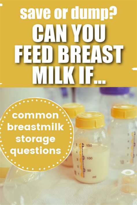 Save Or Dump Can I Feed My Baby This Breast Milk Exclusive Pumping