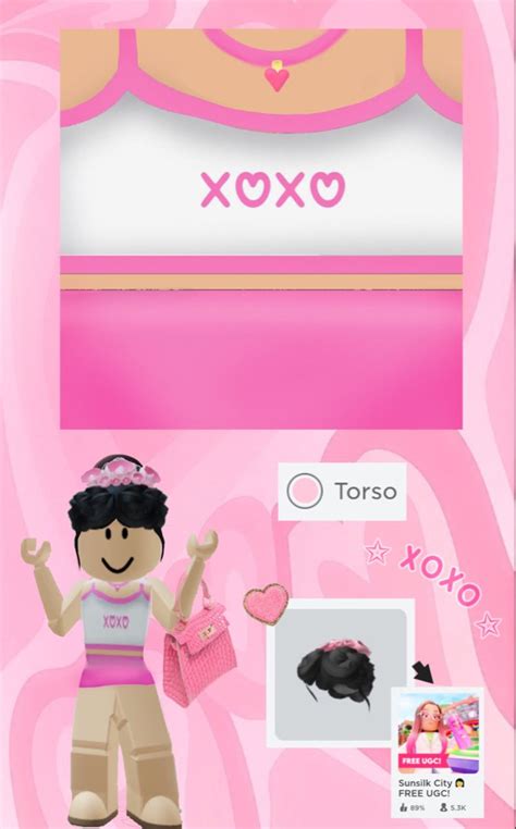 Free Roblox T Shirt Pink Preppy Xoxo Top Hello Kitty Iphone Wallpaper