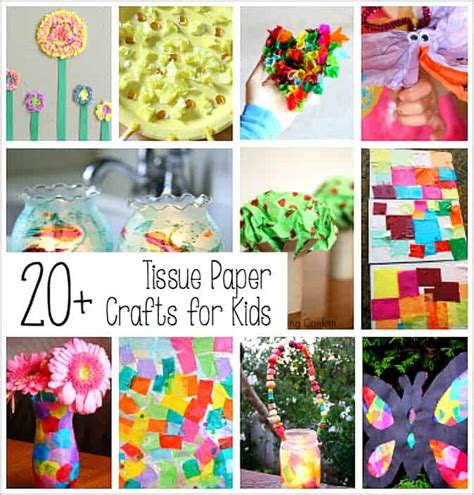 20 Tissue Paper Crafts For Kids Buggy And Buddy
