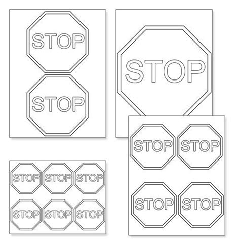 Printable Stop Sign Template Printable Signs Free Sign Templates