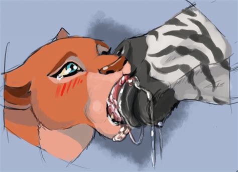 Ferals Kissing 07 Lioness And Zebra Beast Fur Artist