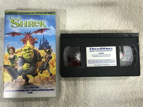 Shrek VHS Tape Images No Views IN Cinema Bent By Cross Y Stripe
