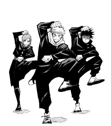 Jujutsu Kaisen On Twitter Gege Drew The Characters In The Pose From The Anime Ed In This Week