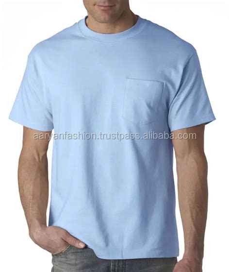 100 Polyester T Shirt With Pocket Custom T Shirt Printing Plain T