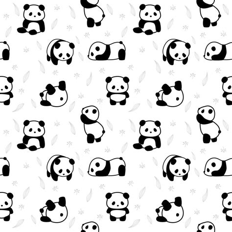Animal Pattern Panda 21590951 Vector Art At Vecteezy
