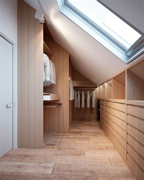 Home Designing — Via Walk In Closet With Skylight Attic Bedroom
