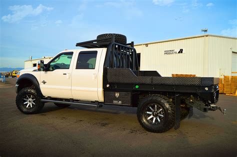 2015 ford f350 aluminum flatbed in leopard style hpi black w shaved diamonds with matching