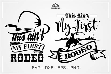 Rodeo Ain't My First Svg Design By AgsDesign | TheHungryJPEG.com