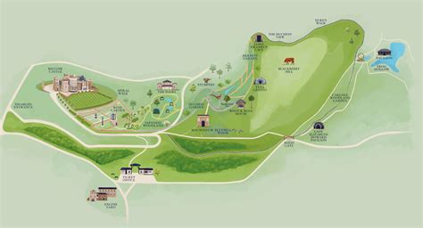 Illustrated Maps Created For Belvoir Castle And Belvoir Engine Yard