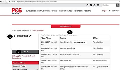 3 lalu klik button 'submit' yang ada di bawahnya. Cara Cek No Tracking Poslaju Malaysia - Blogs