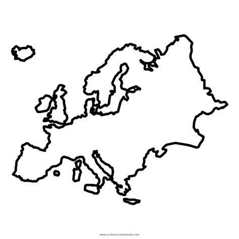 Sintético 97 Foto Mapa De Europa Para Colorear Con Nombres De Los