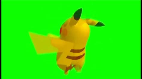 Pikachu Dance Green Screen Youtube