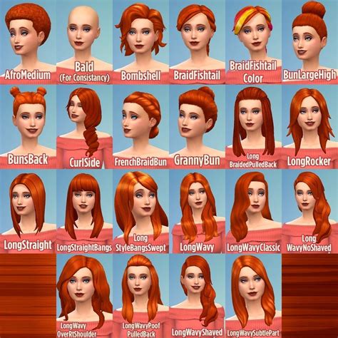 Pin On Ts4 Female Hairstyles Maxis Match