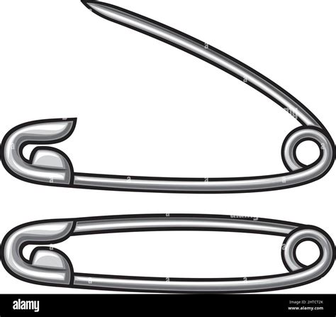 Safety Pin Vector Illustration Stock Vector Image And Art Alamy