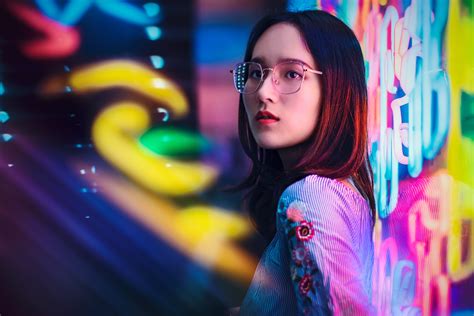 3840x2160 Asian Girl Neon Signs 4k 4k Hd 4k Wallpapers Images