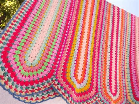 Colorful Mile A Minute Blanket Pdf Pattern By Barbara Cm