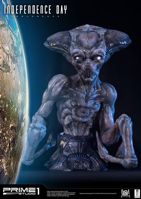 Independence Day Resurgence Alien Life Size Bust By Prime 1 Studio