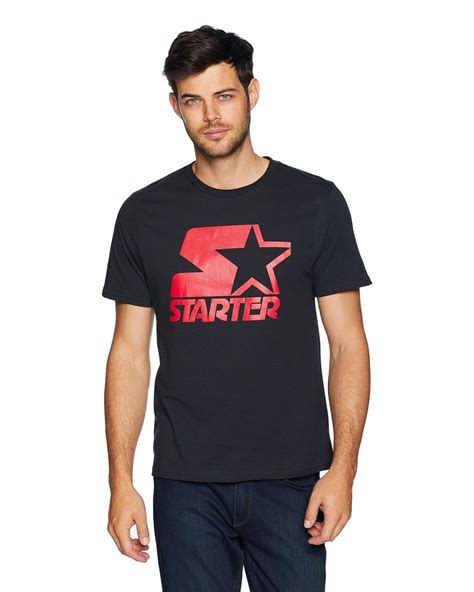 Starter Cotton Short Sleeve Logo T Shirt In Black For Men Lyst
