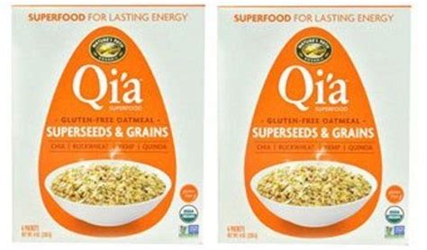 Qia Superfood Organic Hot Oatmeal Superseeds And Grains 2 Boxes