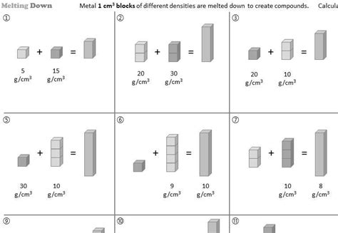 Density Mass And Volume Go Teach Maths Handcrafted Resources For