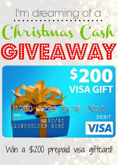 Maybe you would like to learn more about one of these? I'm Dreaming of a Christmas Cash Giveaway {$200 Visa Gift Card}