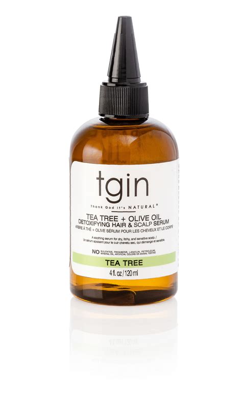 Tea Tree Detoxifying Hair And Scalp Serum 4oz Tgin