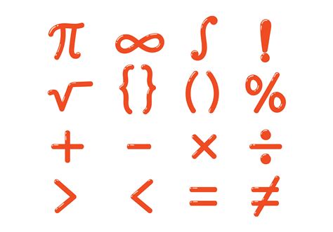 However, you cannot count on a client having the necessary fonts installed to display less common. Math Symbols Free Vector Art - (30280 Free Downloads)
