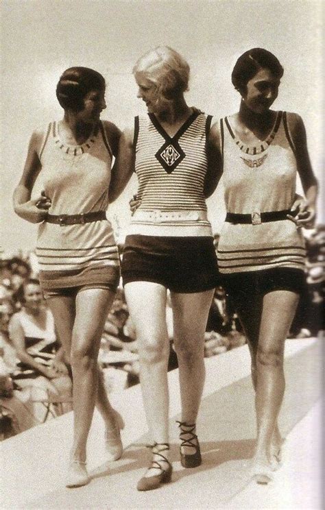 Vintage Flapper 3 Gals Swimsuits Photo 1 1920s Flappers Jazz