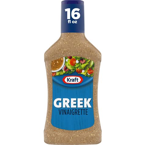 Choose from contactless same day delivery, drive up and more. Kraft Greek Vinaigrette Dressing, 16 fl oz Bottle ...