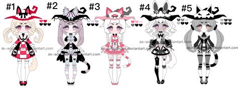Witch Adoptable Batch Closed By As Adoptables On Deviantart