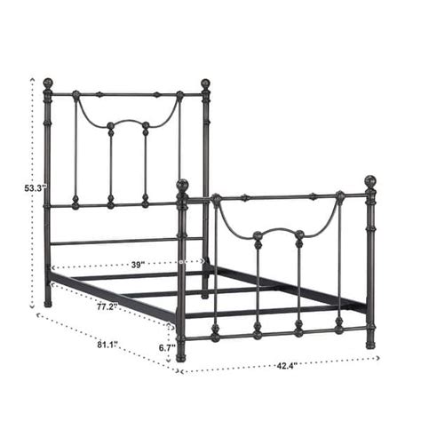Bellwood Victorian Iron Metal Bed By Inspire Q Classic Bed Bath