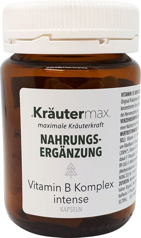 Vitamin B Komplex Intense 60 Kapseln Kräutermax Vitalabo