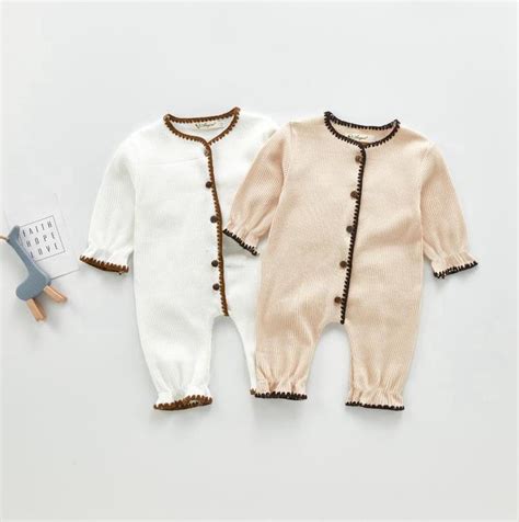2021 Baby Designer Clothes Knitted Newborn Girls Rompers Cotton Woolen