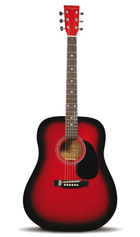 Buy Martin Smith Full Size Dreadnought Acoustic Guitar Red From Our