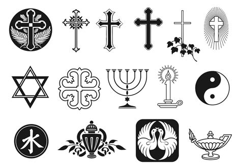 Religious Symbol Vector Pack 50787 Vector Art At Vecteezy