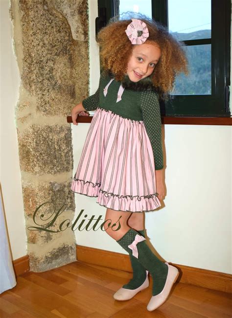 Lolittos Colección Dumbbo Vestido Con Capucha Dados Moda Infantil