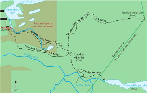 Lake Clark National Park Map Maping Resources